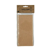 Papīra salmiņi, 16gab/iep, brūni
