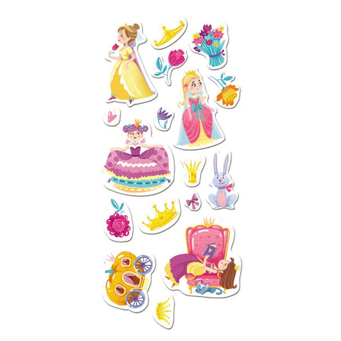 3D uzlīmes, princeses