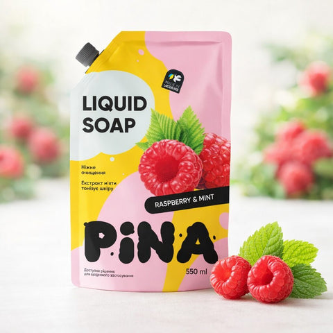 PINA šķidrās roku ziepes "Avene & piparmētra" 550ml
