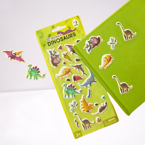 3D uzlīmes, dinozauri