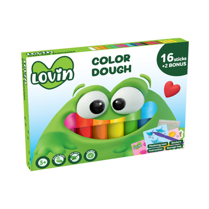 Radošais komplekts Play Dough - 16+2 krāsas, 210 g