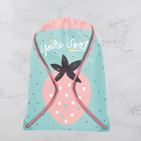 REXUS sporta apģērba un apavu maisiņš, zemene