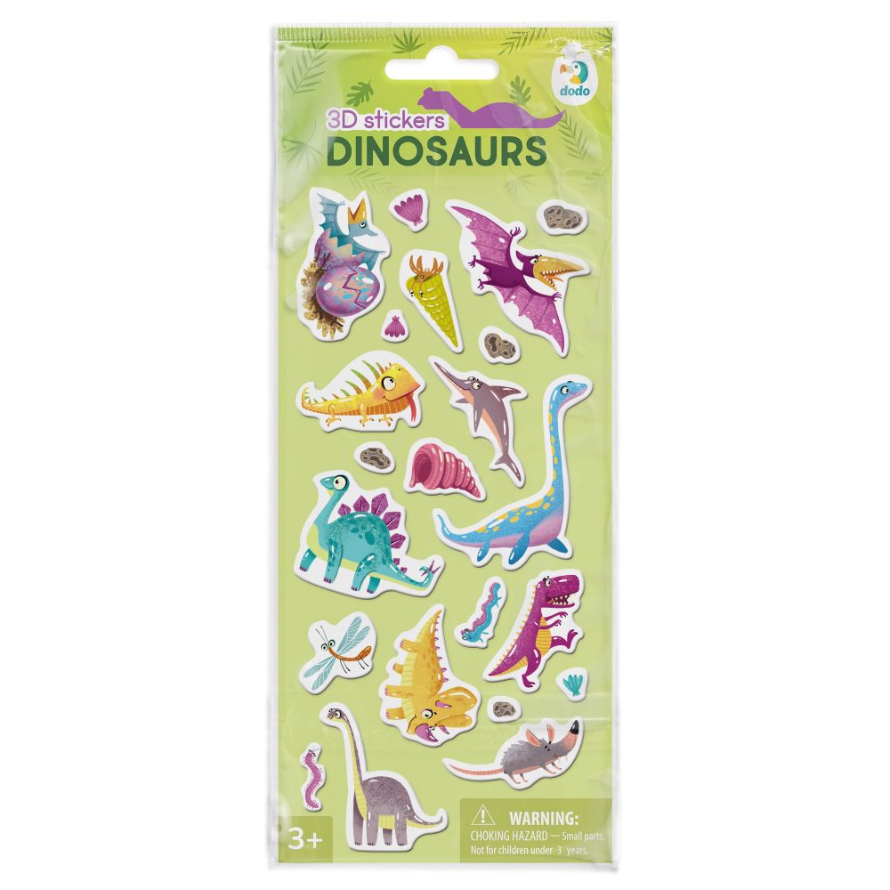 3D uzlīmes, dinozauri