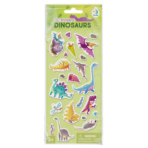 3D uzlīmes, dinozauri